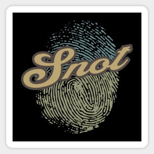 Snot Fingerprint Sticker